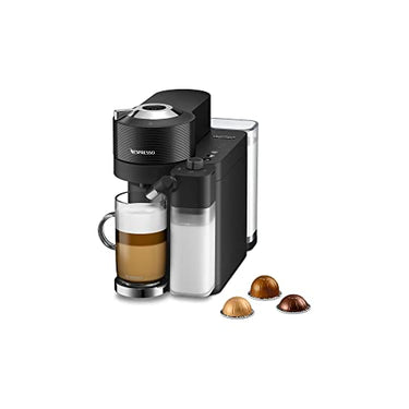 De'Longhi Nespresso Vertuo Lattissima ENV300.B, Kaffeekapselmaschine mit Automatischem Milchaufschäumsystem, 5 Tassengrößen, 3 Milch-Rezepte, Einfache Bedienung, Mattschwarz im Sale